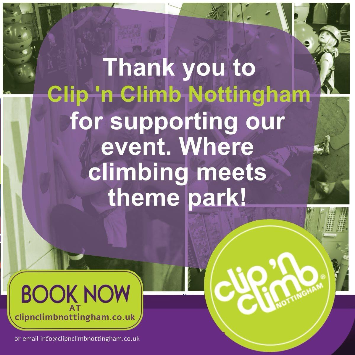 With thanks to Clip and climb for their recent support and donation to our Wonka golden ticket event