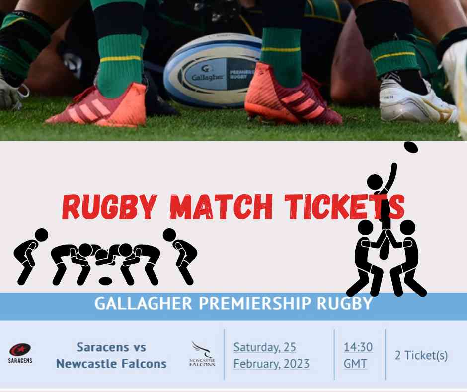 Lot 85: 2 tickets to Saracens V Newcastle Falcons donated by Gallaghers