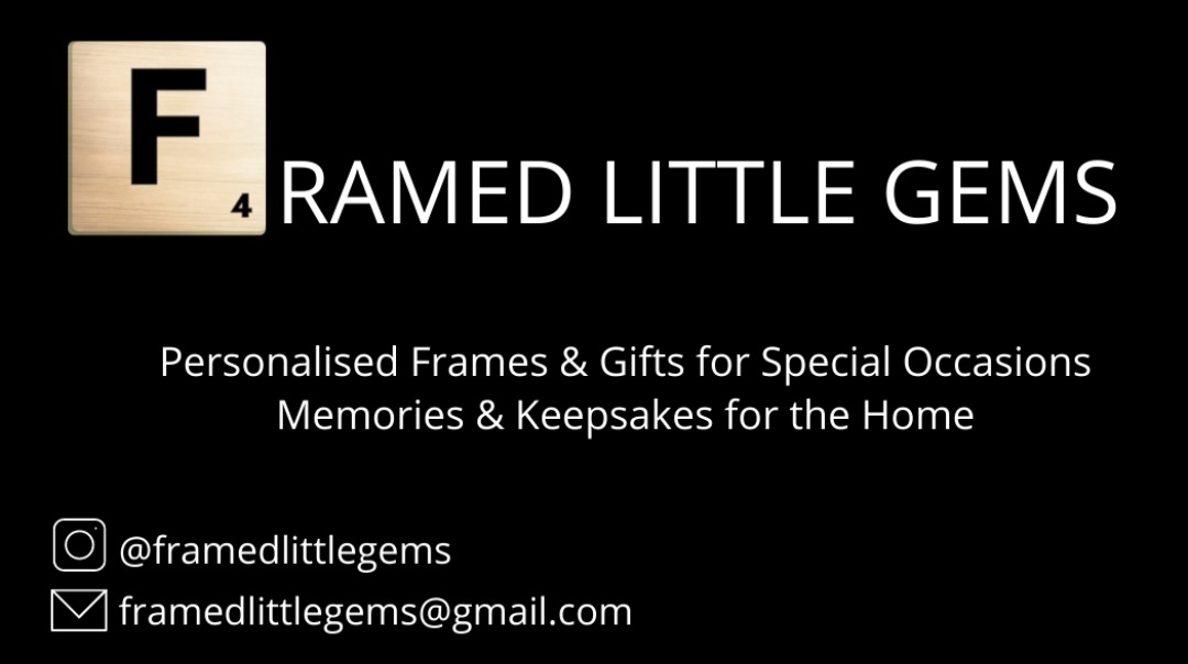 Lot 61: Framed Little Gems: 2 any size personalised gift for any occasion 